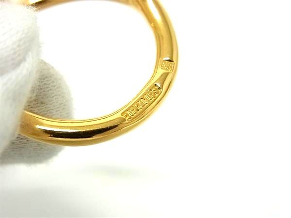 HERMES エルメス スカーフリング ジャンボ ゴールド メタル レディース 超美品