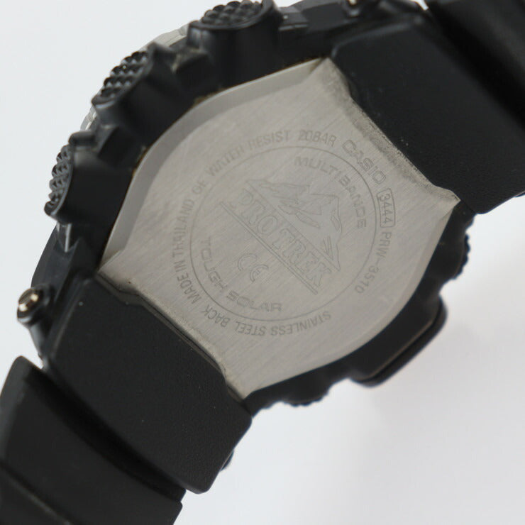 CASIO カシオ PRO TREK プロ トレック 腕時計 PRW-3510-1JF ステンレススチール 樹脂系 シルバー ブラック タフソーラー 電波