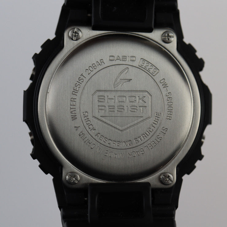 CASIO カシオ G-SHOCK Gショック 腕時計 DW-5600BB ステンレススチール 樹脂系 ブラック デジタル