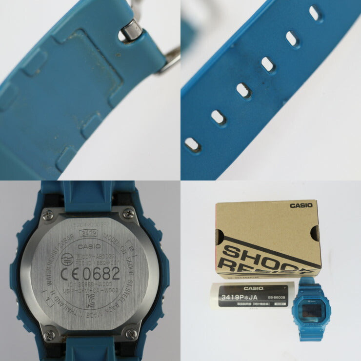 CASIO カシオ G-SHOCK Gショック 腕時計 GB-5600B-2JF ステンレススチール 樹脂系 ブルー Bluetooth デジタル