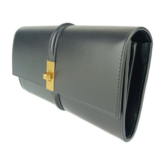 新古未使用展示品 CELINE セリーヌ ラージウォレット 16 セーズ 長財布 10M033CQ7.38NO ブラック カーフスキン レディース ゴールド金具 ターンロック