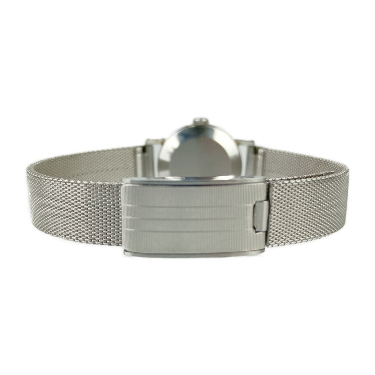 OMEGA DE VILLE watch 531.007 silver stainless steel ladies three-hand hand-wound cut glass vintage 1960s