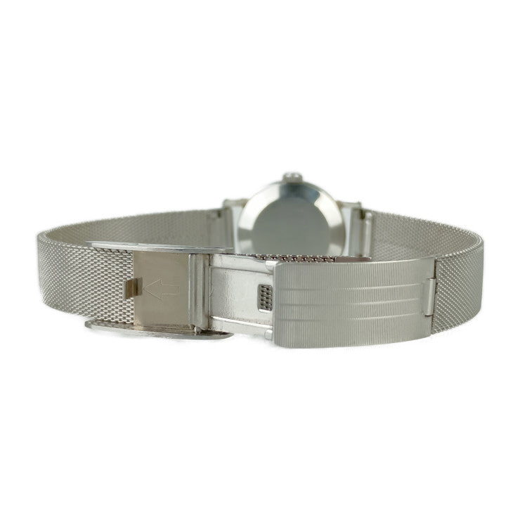 OMEGA DE VILLE watch 531.007 silver stainless steel ladies three-hand hand-wound cut glass vintage 1960s