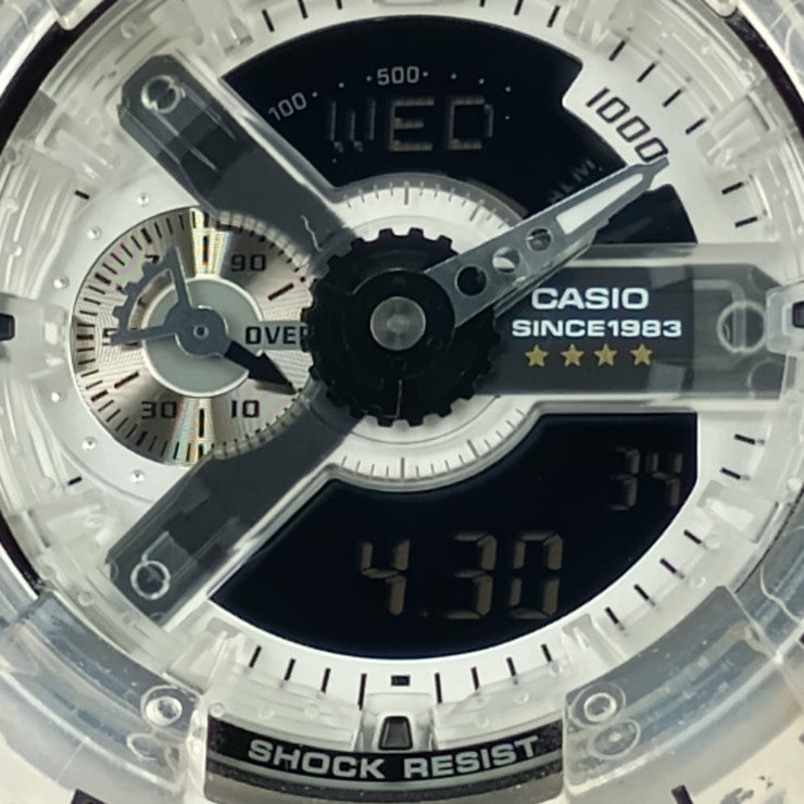 CASIO カシオ 腕時計 G-SHOCK 40th Clear Remix Gショック 40周年記念 クリアリミックス GA-114RX-7AJR クリア 樹脂 ステンレス メンズ アナデジ クオーツ