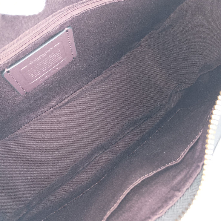 超美品 COACH コーチ ハンドバッグ Teri Hobo テリ ホーボー CJ517 ブラック ゴールド金具 レザー レディース 2WAY ショルダーバッグ