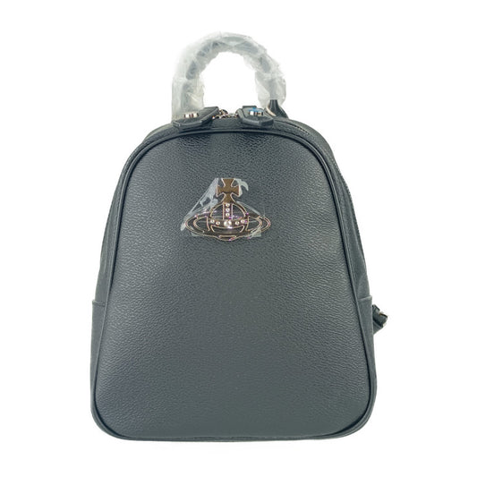 新古未使用展示品 Vivienne Westwood ヴィヴィアンウエストウッド リュックサック ANNIE MINI BACKPACK アニー ミニバックパック 43010076 ブラック シルバー金具 レザー レディース オーブ