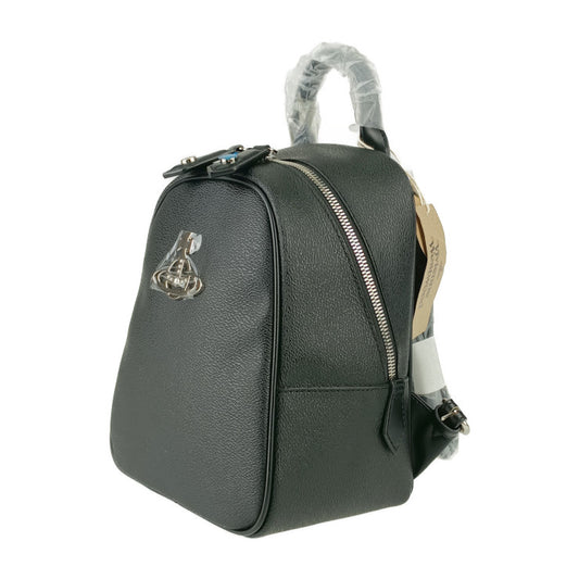 新古未使用展示品 Vivienne Westwood ヴィヴィアンウエストウッド リュックサック ANNIE MINI BACKPACK アニー ミニバックパック 43010076 ブラック シルバー金具 レザー レディース オーブ