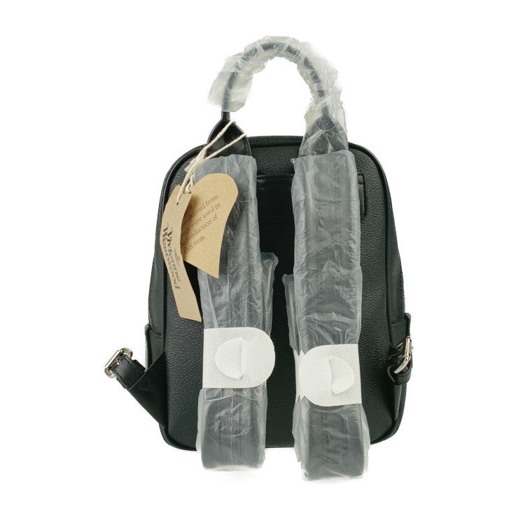 新古未使用展示品 Vivienne Westwood ヴィヴィアンウエストウッド リュックサック ANNIE MINI BACKPACK アニー ミニバックパック 43010076 ブラック シルバー金具 レザー レディース オーブ