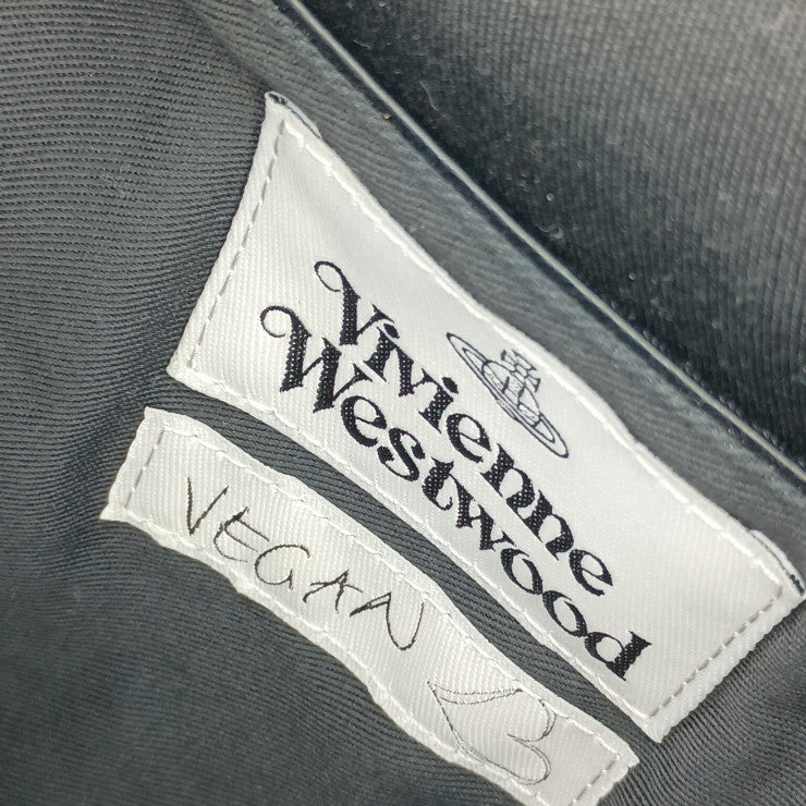 新古未使用展示品 Vivienne Westwood ヴィヴィアンウエストウッド リュックサック ANNIE MINI BACKPACK アニー ミニバックパック 43010076 ブラック シルバー金具 レザー レディース オーブ