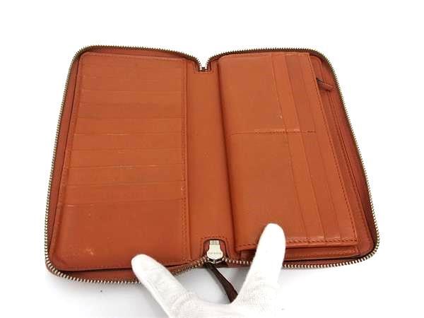 GUCCI グッチ 長財布 マイクロ グッチシマ オーガナイザー 233194 ブラウン系 レザー ユニセックス ラウンドファスナー