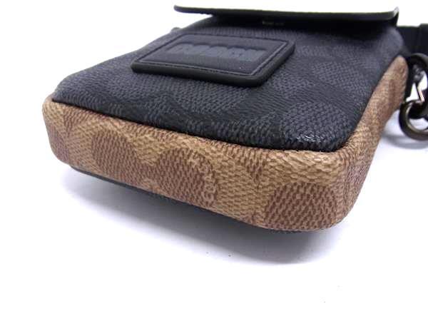 超美品 COACH コーチ ショルダーバッグ ペーサー コンバーチブル ポーチ 4959 グレー ブラック ベージュ系 ホワイト系 PVC レザー ユニセックス シグネチャー ミニバッグ