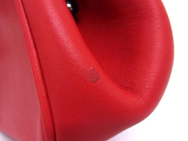 美品 COACH コーチ ハンドバッグ ディズニー コラボ がま口型 2WAYバッグ 37980 レッド レザー レディース ショルダーバッグ