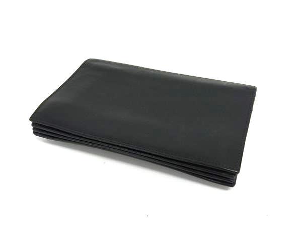 GIANNI VERSACE ジャンニ ヴェルサーチ 財布 フラップウォレット - ブラック レザー ユニセックス ゴールド金具