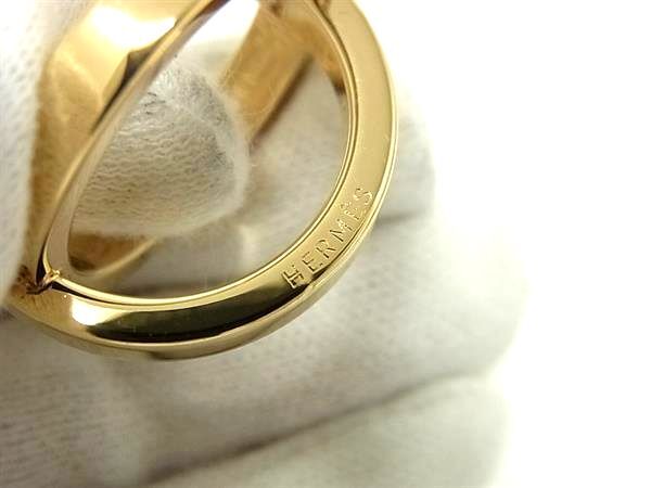 美品 HERMES エルメス スカーフリング コスモス - ゴールド メタル レディース