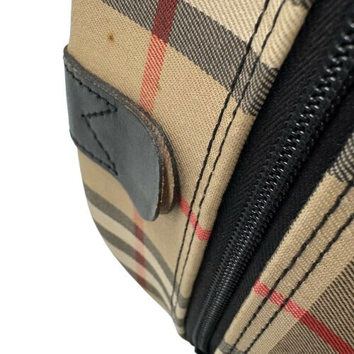 Burberrys バーバリーズ ハンドバッグ ノバチェック ミニ ボストンバッグ - ベージュ系 ブラック キャンバス レザー レディース