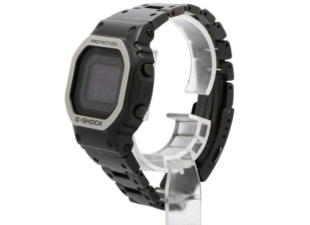 CASIO カシオ 腕時計 G-SHOCK フルメタル GMW-B5000 ブラック シルバー デジタル文字盤 ステンレス メンズ 電波ソーラー