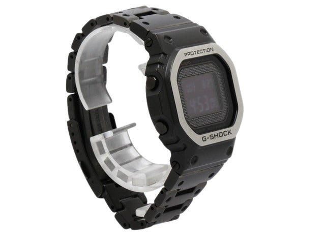 CASIO カシオ 腕時計 G-SHOCK フルメタル GMW-B5000 ブラック シルバー デジタル文字盤 ステンレス メンズ 電波ソーラー