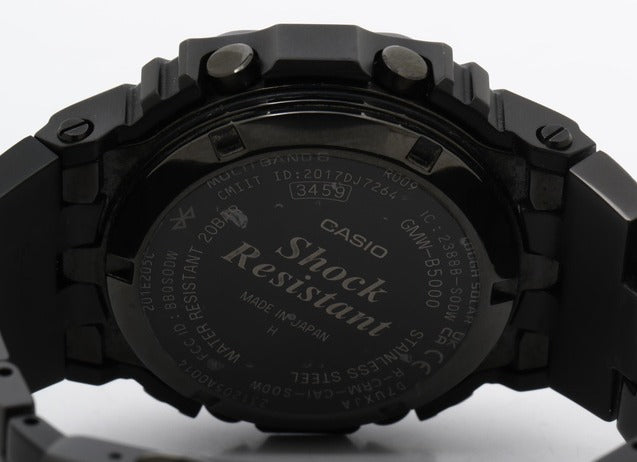 CASIO カシオ 腕時計 G-SHOCK フルメタル GMW-B5000 ブラック シルバー デジタル文字盤 ステンレス メンズ 電波ソーラー