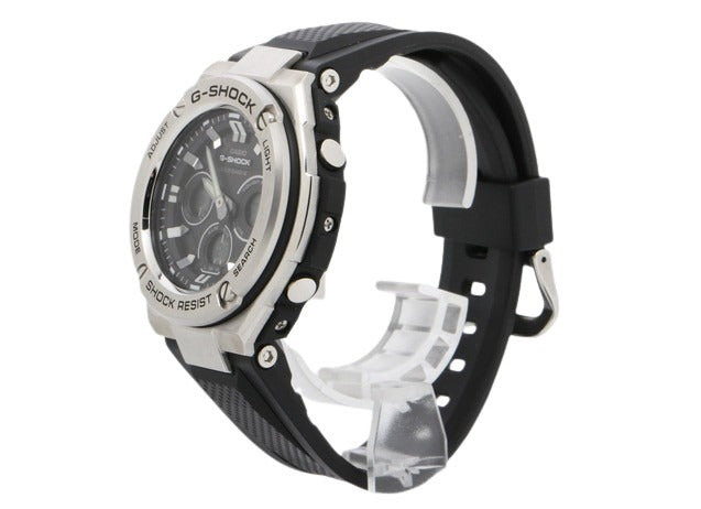 CASIO カシオ 腕時計 G-SHOCK Gスチール GST-W310-1AJF シルバー ブラック 樹脂 / ステンレス メンズ 電波ソーラー アナデジ
