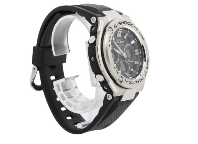 CASIO カシオ 腕時計 G-SHOCK Gスチール GST-W310-1AJF シルバー ブラック 樹脂 / ステンレス メンズ 電波ソーラー アナデジ