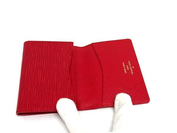 LOUIS VUITTON ルイヴィトン カードケース アンヴェロップ カルト ドゥ ヴィジット M5658E ルージュ(レッド系) エピ レディース 超美品