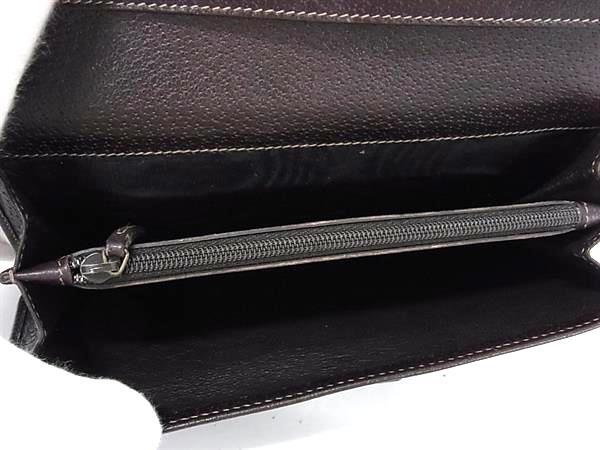 GUCCI グッチ 財布 アビー 141412 ブラウン GGキャンバス レザー レディース 二つ折り 長財布 ゴールド金具