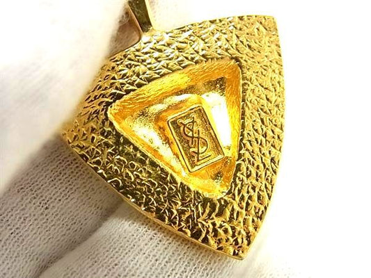 YVES SAINTLAURENT イヴサンローラン ネックレス ゴールド メタル レディース カラーストーン