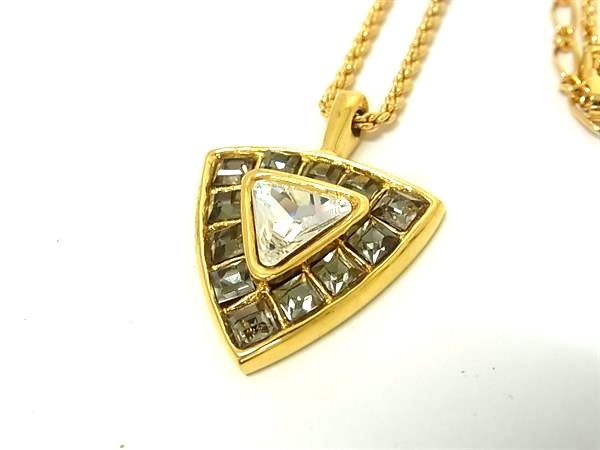 YVES SAINTLAURENT イヴサンローラン ネックレス ゴールド メタル レディース カラーストーン