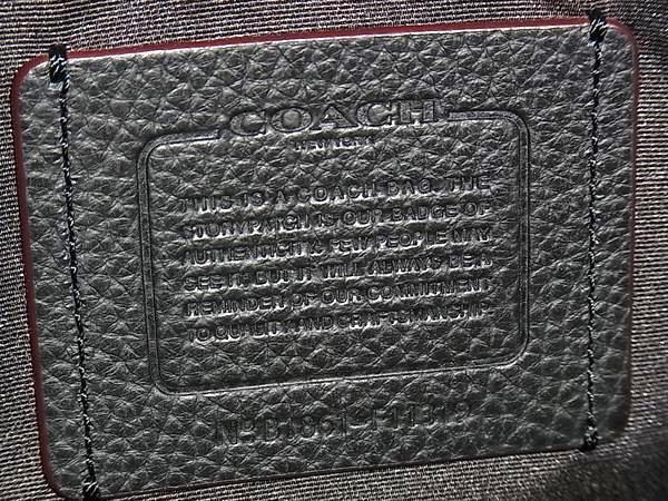 COACH コーチ ビジネスバッグ ハミルトン F11319 ブラック レザー メンズ 2WAY 美品
