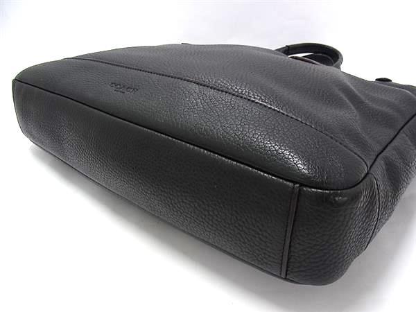 COACH コーチ ビジネスバッグ ハミルトン F11319 ブラック レザー メンズ 2WAY 美品