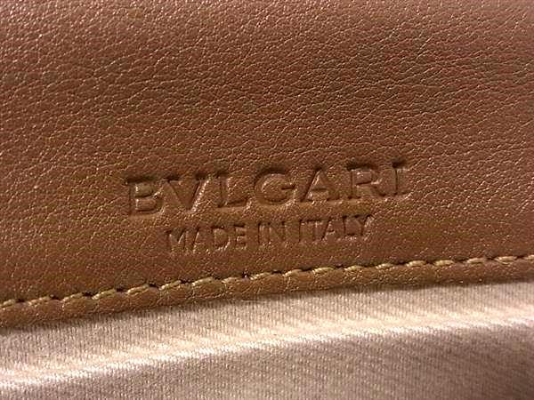 BVLGARI ブルガリ 財布 コローレ 33625 ブラウン レザー ユニセックス 二つ折り 長財布 ゴールド金具