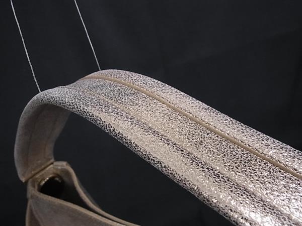 FURLA フルラ ハンドバッグ ホーボーバッグ ゴールド系 レザー レディース 2WAY 美品