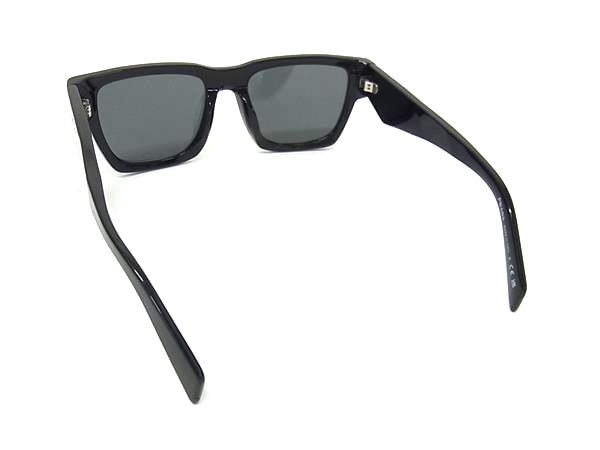 PRADA プラダ サングラス SPR A06F ブラック クリアグレー プラスチック ユニセックス 美品