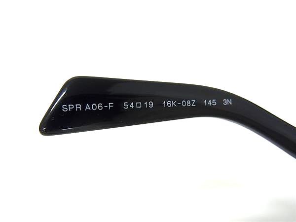 PRADA プラダ サングラス SPR A06F ブラック クリアグレー プラスチック ユニセックス 美品