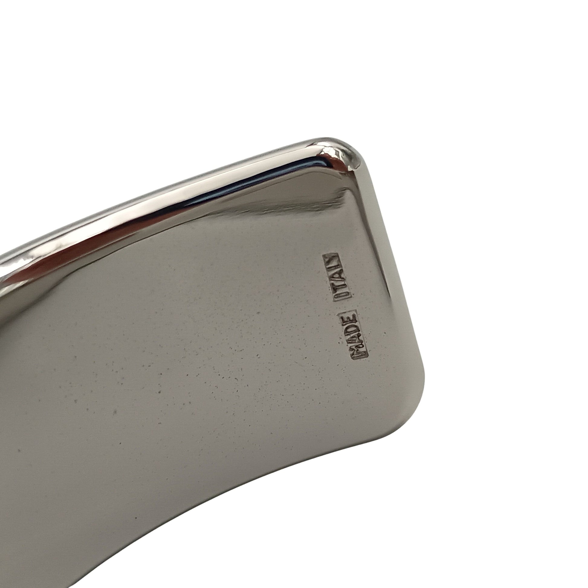 Salvatore Ferragamo フェラガモ バングル シルバー メタル レディース カットアウト シューズモチーフ 美品