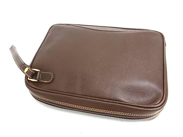 GUCCI グッチ クラッチバッグ ディアマンテ 018 3754 3702 ブラウン レザー メンズ 美品