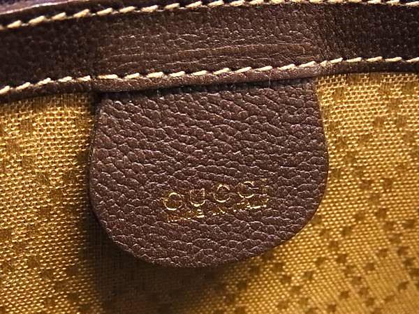 GUCCI グッチ クラッチバッグ ディアマンテ 018 3754 3702 ブラウン レザー メンズ 美品