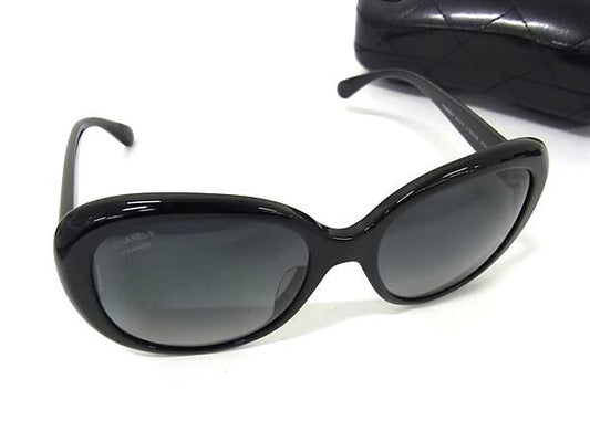 CHANEL シャネル サングラス ココマーク 5312A ブラック クリアブルーグラデーション プラスチック ユニセックス 美品