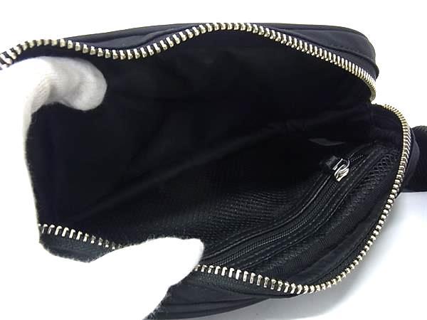 TORY BURCH トリーバーチ ボディバッグ ブラック ナイロン ユニセックス シルバー金具 超美品