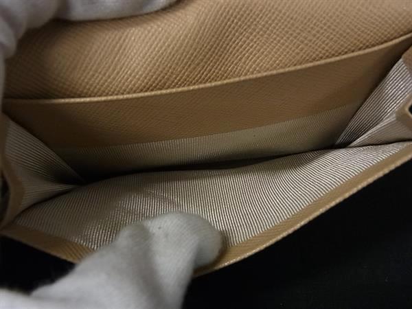 BURBERRY バーバリー カードケース チェック ベージュ系 レザー ユニセックス エンボス 美品