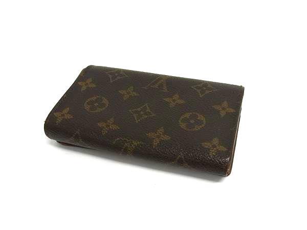 LOUIS VUITTON ルイヴィトン 財布 モノグラム ポルトモネ ビエトレゾール M61730 ブラウン PVC レザー レディース 二つ折り 財布