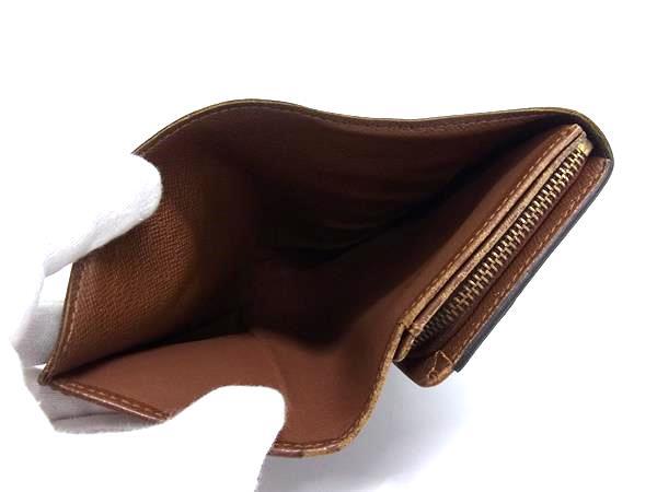 LOUIS VUITTON ルイヴィトン 財布 モノグラム ポルトモネ ビエトレゾール M61730 ブラウン PVC レザー レディース 二つ折り 財布