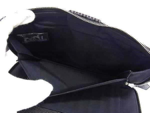 HERMES エルメス 財布 エールライン パースGM グレー キャンバス ユニセックス ラウンドファスナー 長財布 シルバー金具