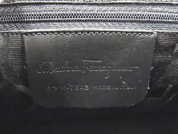 Salvatore Ferragamo フェラガモ ショルダーバッグ ヴァラ BZ21 7643 ブラック PVC レディース