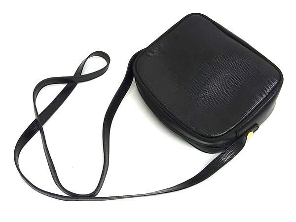 Salvatore Ferragamo フェラガモ ショルダーバッグ ヴァラ D213096 ブラック リザード型押しレザー レディース ゴールド金具