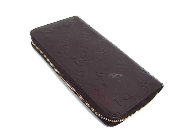 LOUIS VUITTON ルイヴィトン 財布 ジッピーウォレット M93522 アマラント モノグラムヴェルニ レディース ラウンドファスナー 長財布 ゴールド金具