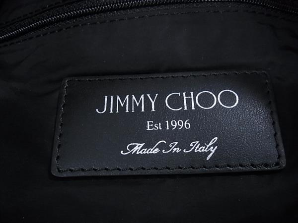 JIMMY CHOO ジミーチュウ リュックサック フィッツロイ シルバー ブラック ナイロン レザー ユニセックス スタースタッズ 美品