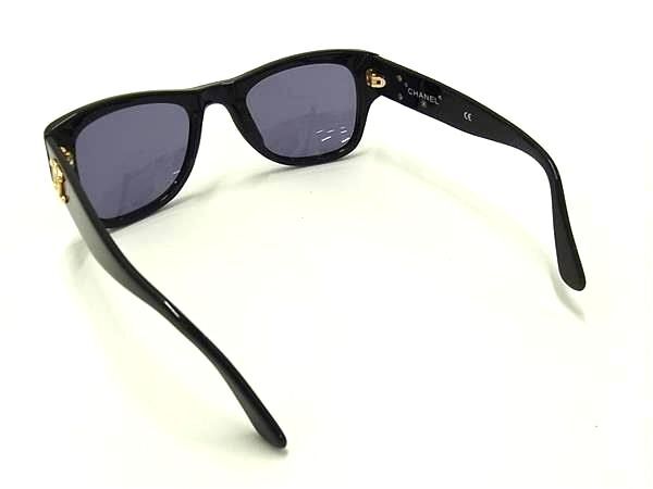 CHANEL シャネル サングラス ココマーク 02462 ブラック クリアブルー プラスチック ユニセックス