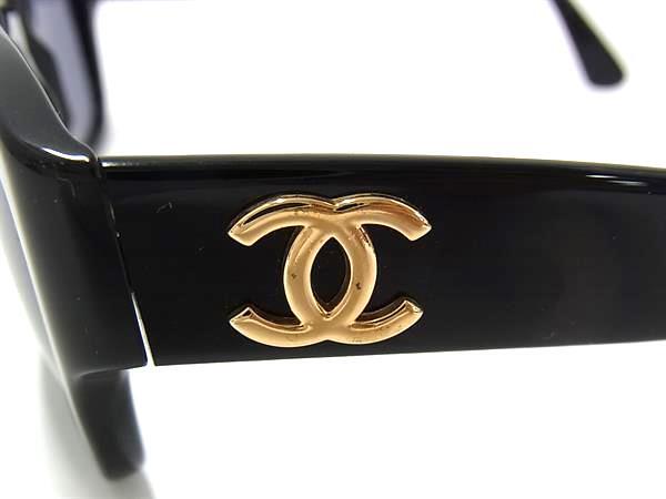 CHANEL シャネル サングラス ココマーク 02462 ブラック クリアブルー プラスチック ユニセックス