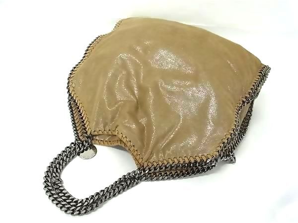 STELLA McCARTNEY ステラ マッカートニー ハンドバッグ ファラベラ ブラウン エコレザー レディース シルバー金具